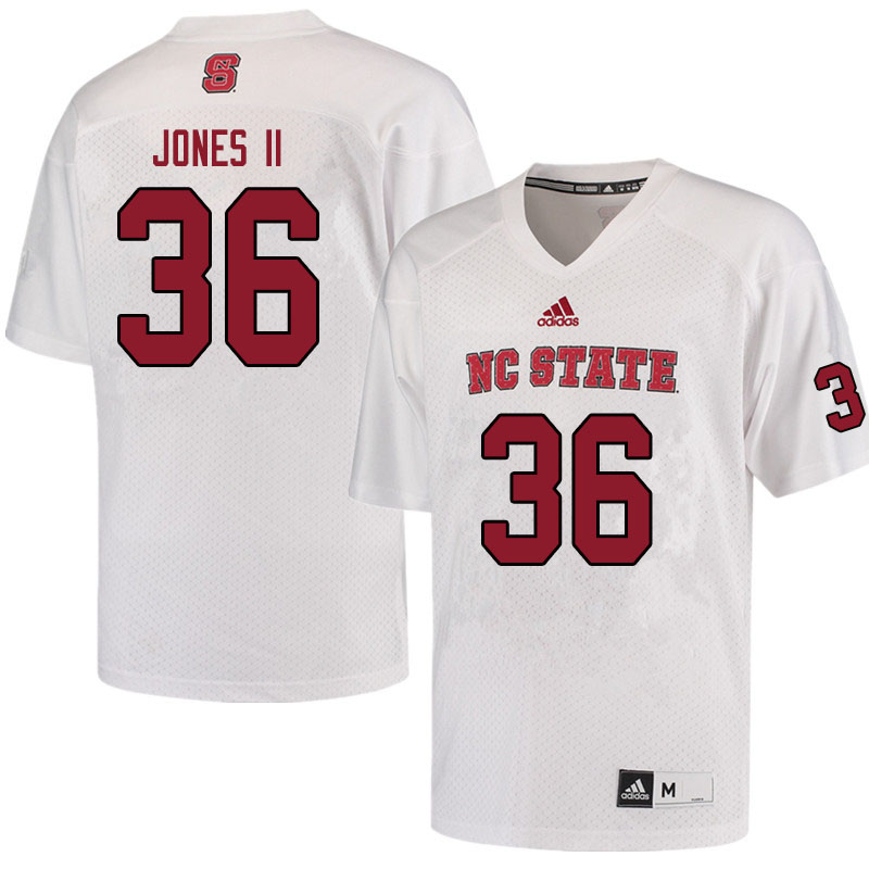 Men #36 Demarcus Jones II NC State Wolfpack College Football Jerseys Sale-White
